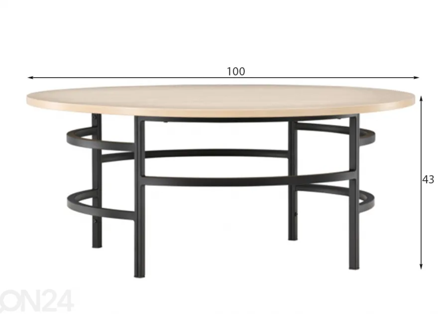 Sohvapöytä Copenhagen Ø 100 cm