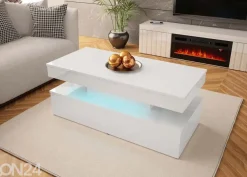 Sohvapöytä Glossa 120x55 cm + LED
