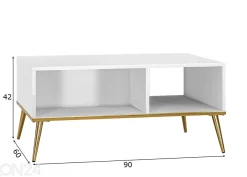 Sohvapöytä Gloss 60x90 cm
