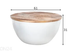 Sohvapöytä Industrial Storage Ø 60 cm
