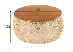 Sohvapöytä Leaf Ø 73 cm