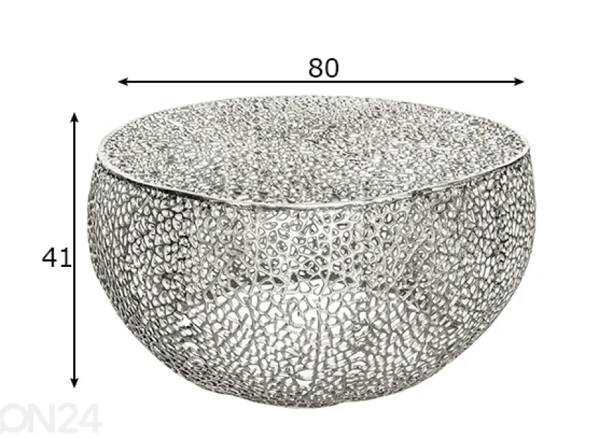 Sohvapöytä Leaf Ø 80 cm