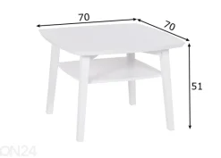 Sohvapöytä LOUHI 70x70 cm