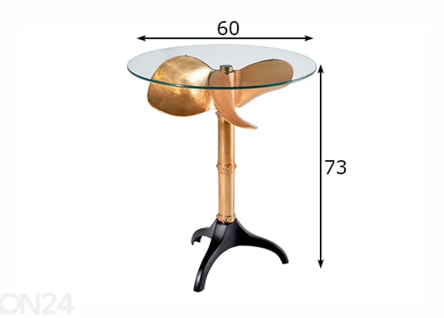 Sohvapöytä Ocean Ø 60 cm