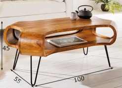 Sohvapöytä Organic Living 100x55 cm