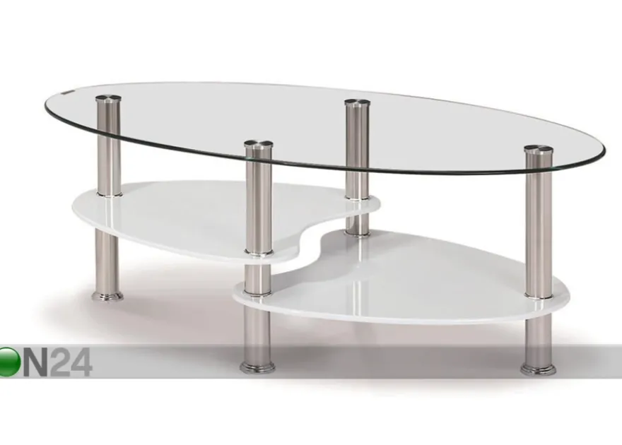 Sohvapöytä OVAL 90x55 cm