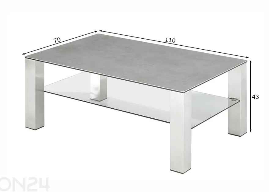 Sohvapöytä Puno 110 cm