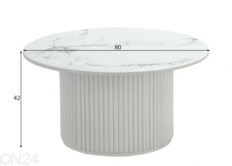 Sohvapöytä Round Ø 80 cm