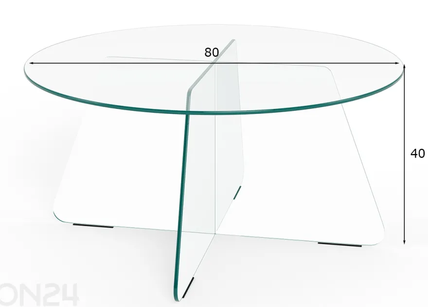 Sohvapöytä Samos Ø80 cm