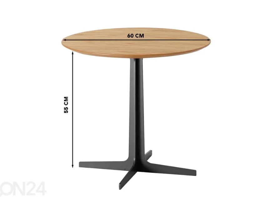 Sohvapöytä/sivupöytä Tess Ø 60 cm