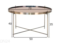 Sohvapöytä Venezia Ø70 cm