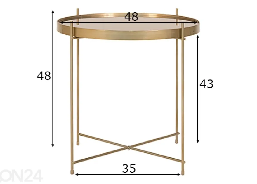Sohvapöytä Venezia Ø48 cm