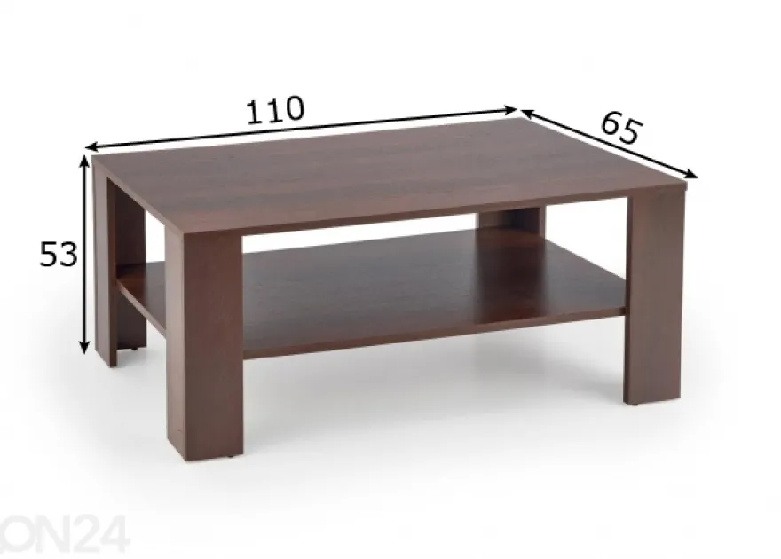 Sohvapöytä 110x65 cm