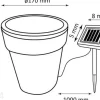 Solarvalo Kukkaruukku LED