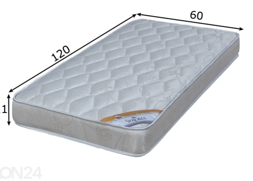 Stroma lastenpatja Kookos Ekologinen 60x120 cm