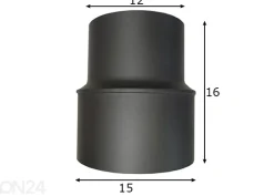 Supistusputki Ø15/Ø12cm