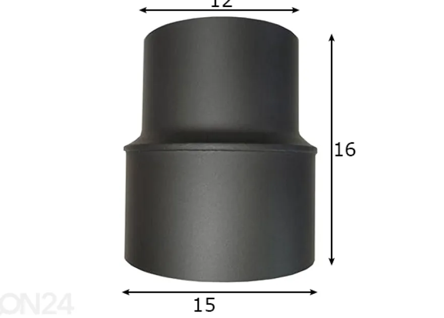 Supistusputki Ø15/Ø12cm