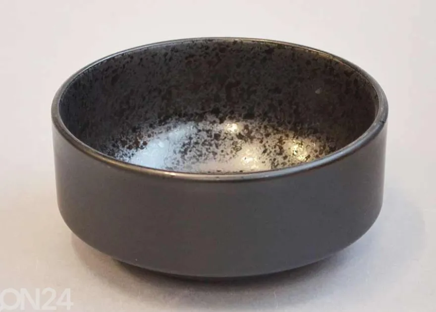 Syvät lautaset Ø 15cm Musta Helmi, 6 kpl