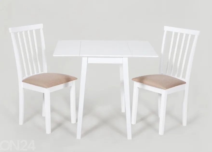 Taittopöytä Avola valkoinen 75x45-90 cm