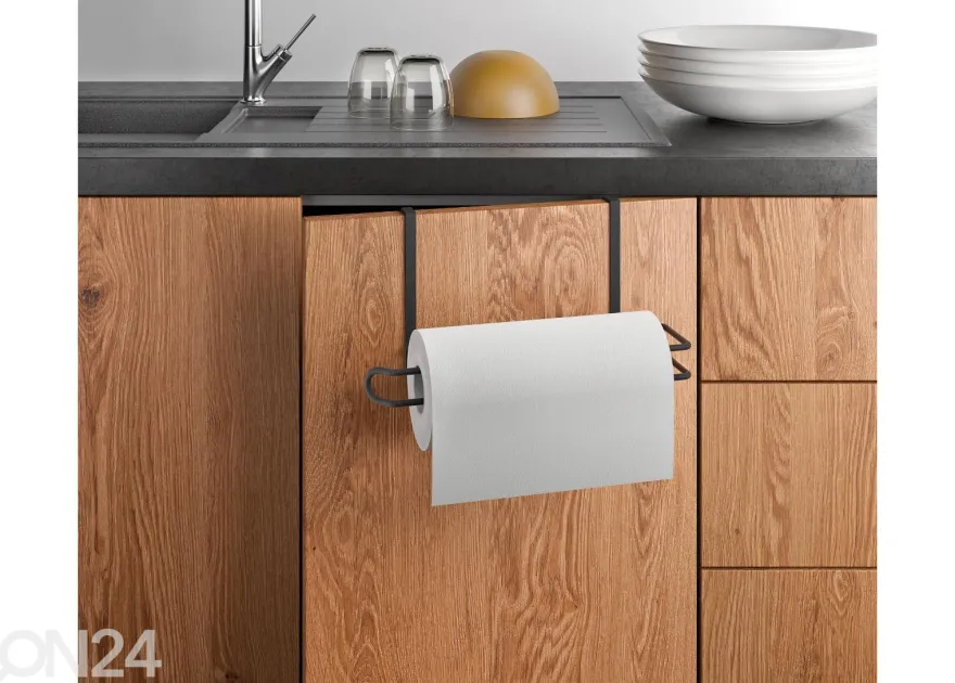 Talouspaperiteline Easy-Roll, 35x18x10 cm, musta