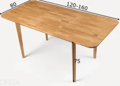 Tammi jatkettava ruokapöytä Frans 1P 120-160x80 cm