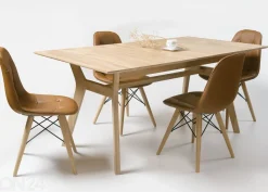 Tammi jatkettava ruokapöytä Helsinki 170-210x90 cm, valkoinen öljy
