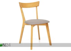 Tammi ruokapöytä Scan Ø85 cm+ 2 tuolia Viola harmaa