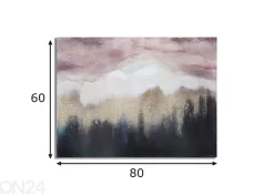 Taulu Pink Mountain 80x60 cm