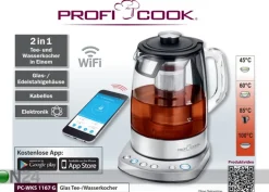 Tee- ja vedenkeitin ProfiCook 1,5 L PCWKS1167G