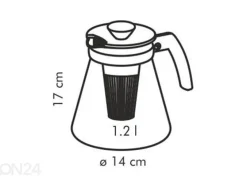 Teekannu siivilällä Tescoma Teo 1,25 L