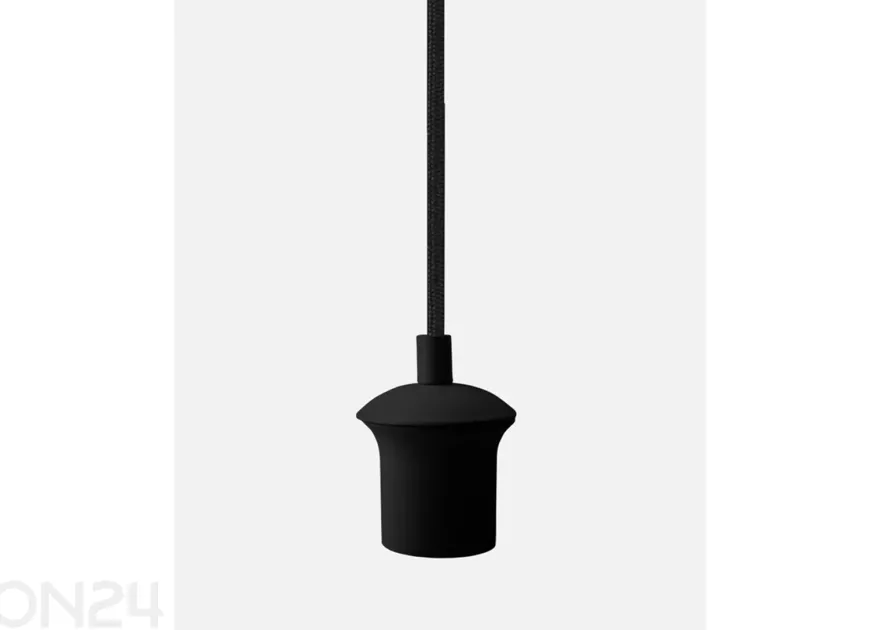 Tekstiilikaapeli pyöreä 120 cm, musta