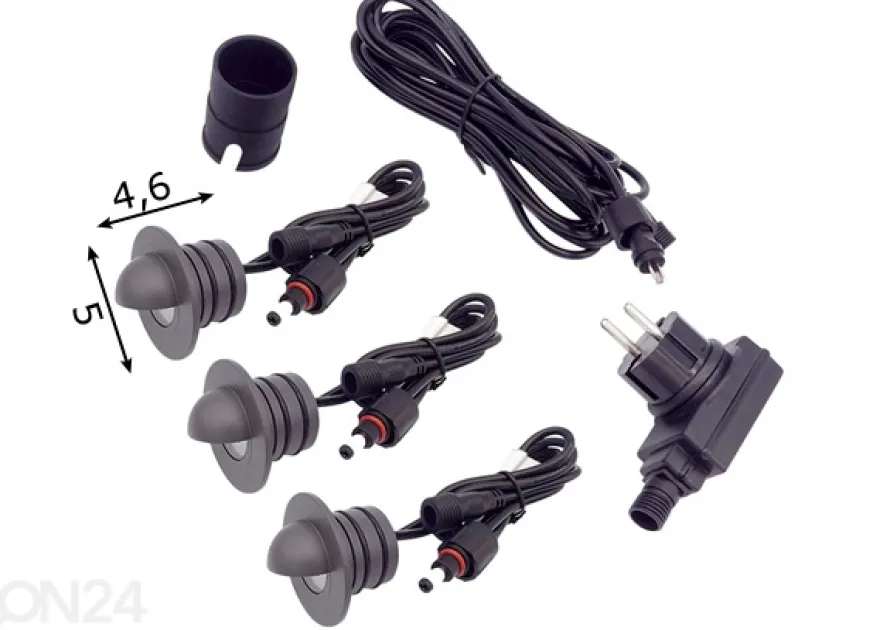 Terassivalaisimet 4 kpl LED