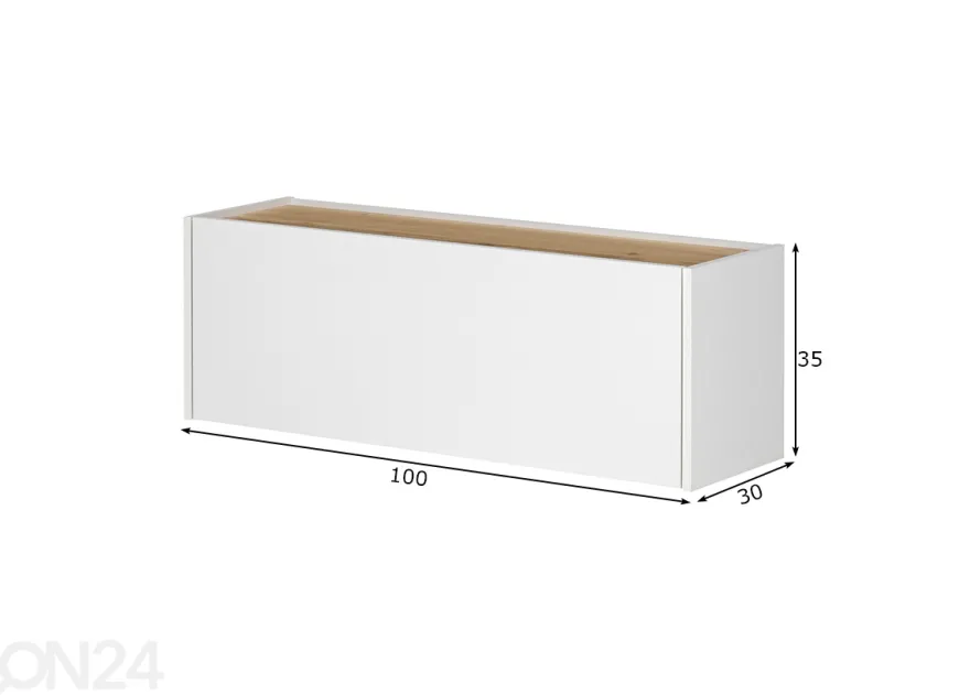 Toimistokaappi City 100 cm