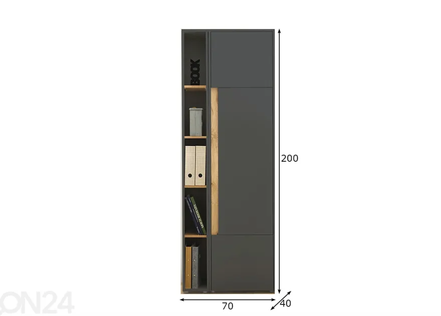 Toimistokaappi City 70 cm