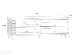TV-taso Bandon 135 cm