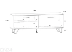 TV-taso Bos2 140 cm