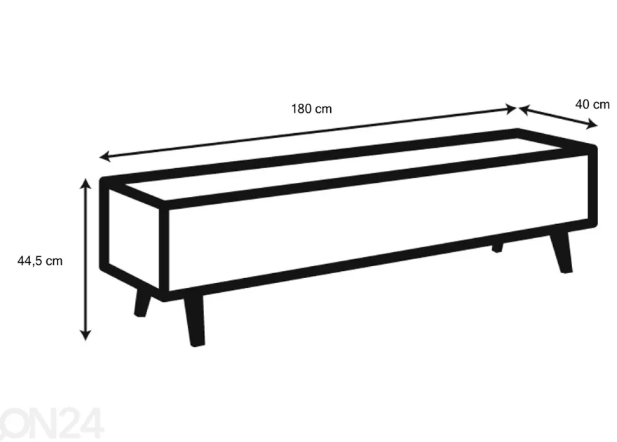TV-taso Boston 180 cm