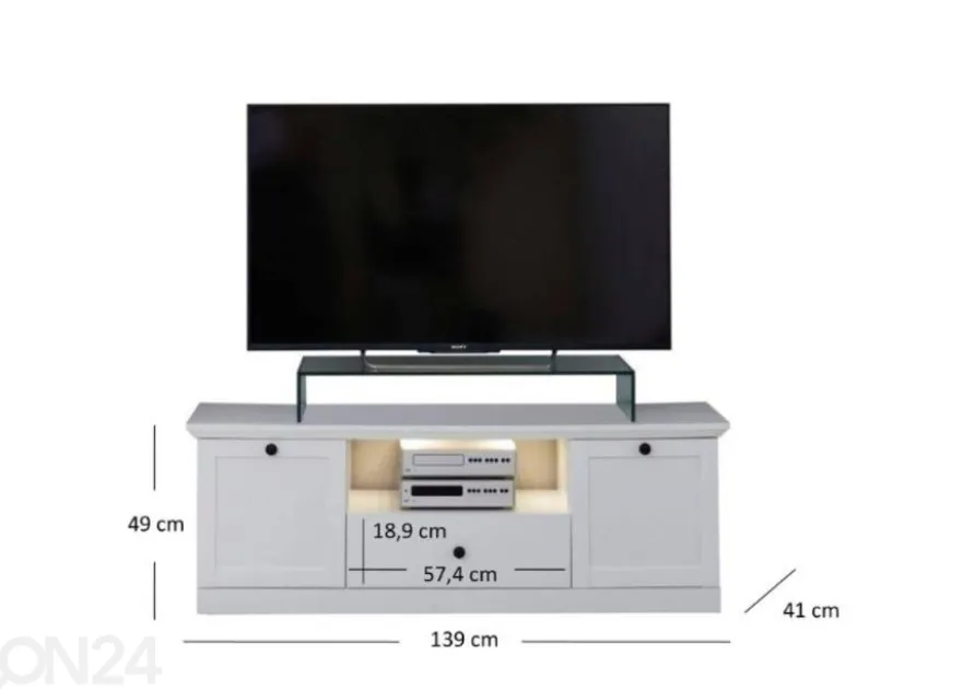TV-taso Brandson 139 cm