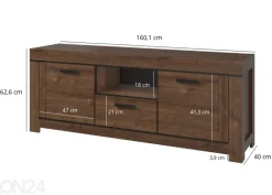 TV-taso Brass 160 cm