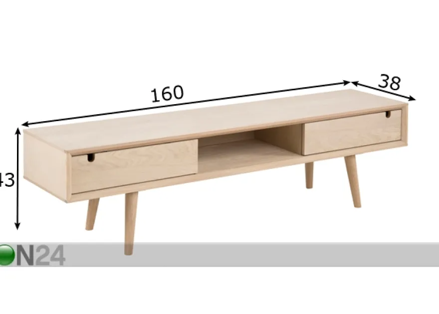 TV-taso Bristoly 160 cm