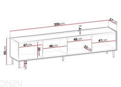 TV-taso Caen 200 cm