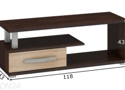 TV-taso Cloghroe 118 cm