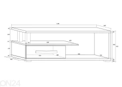 TV-taso Cloghroe 118 cm