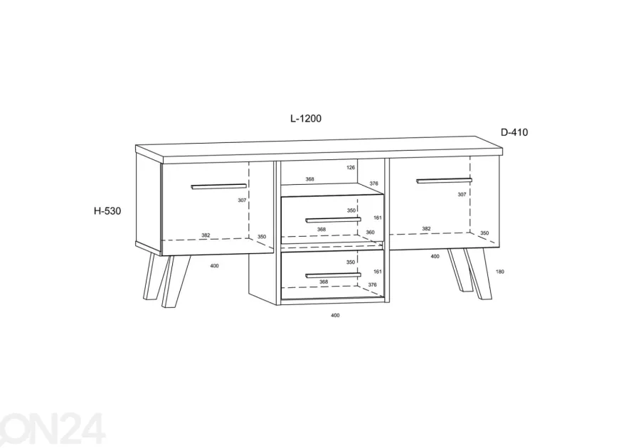 TV-taso Clon 120 cm
