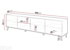 TV-taso 200 cm