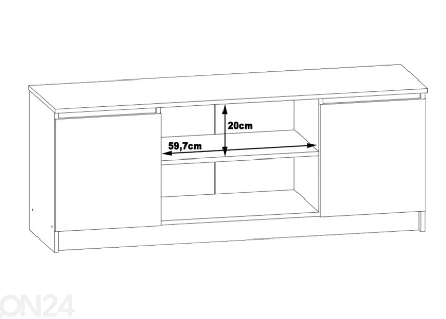 TV-taso 140 cm