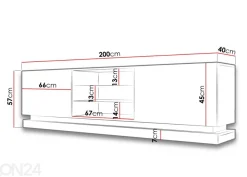 TV-taso 200 cm