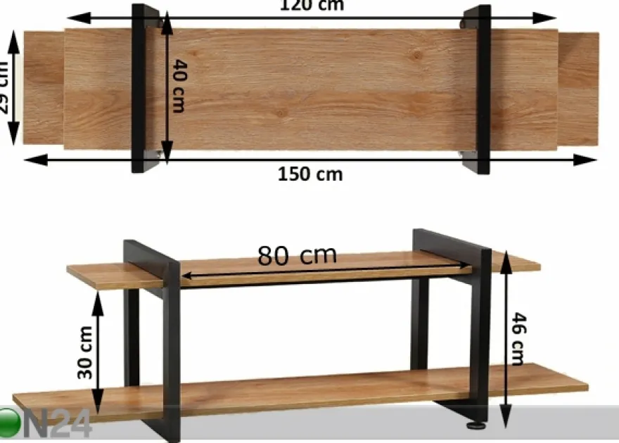 TV-taso 150 cm