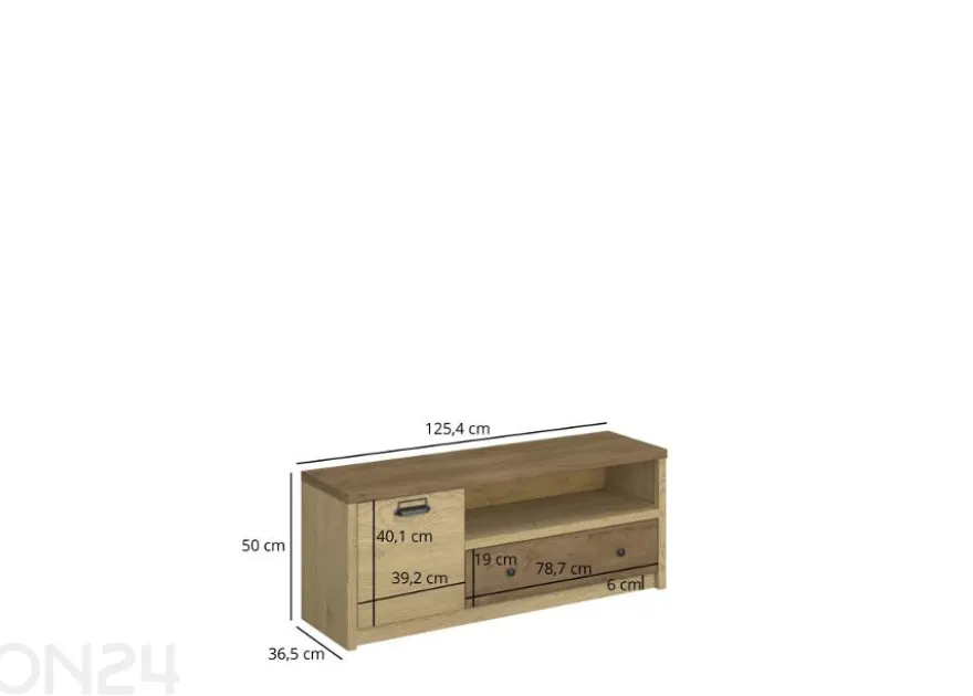 TV-taso Denzel 125,4 cm