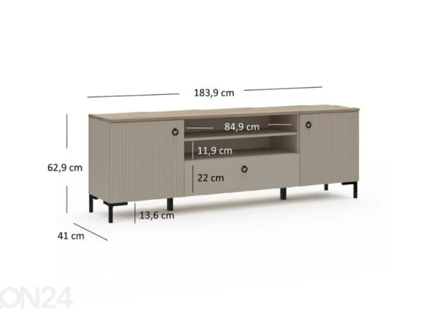 TV-taso Dominica 184 cm